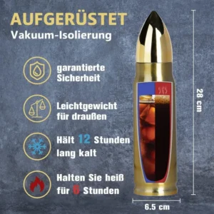17oz/500ml 18/8 Edelstahl Jagd-Tarnbecher | Doppelwandige Flasche | 12H Kalt & 6H Heiß | Ideales Geschenk für Männer, Jäger Väter