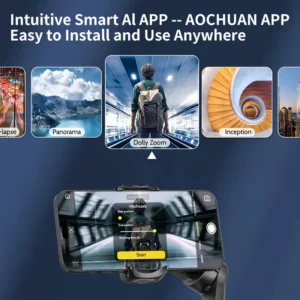 3-Achsen-Handgelenk-Gimbal-Stabilisator, faltbarer Smartphone-Halter für Videoaufnahmen, Vlogging und PTZ-Stabilisierung, ultra-leichter Stabilisator für Reisen und Sportkameras,